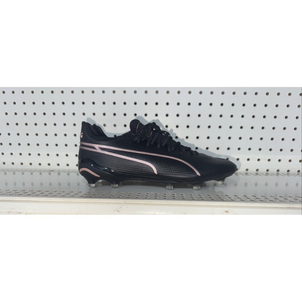 PUMA King Ultimate FG AG Mens Leather Soccer Cleats Size 8 Black Copper Rose
